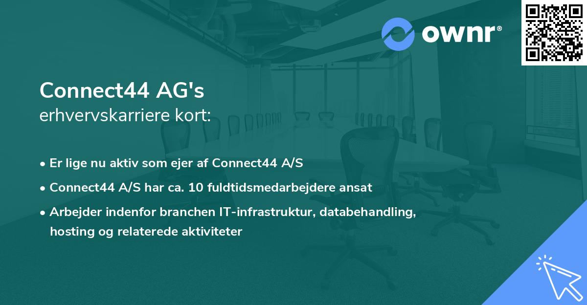 Connect44 AG's erhvervskarriere kort