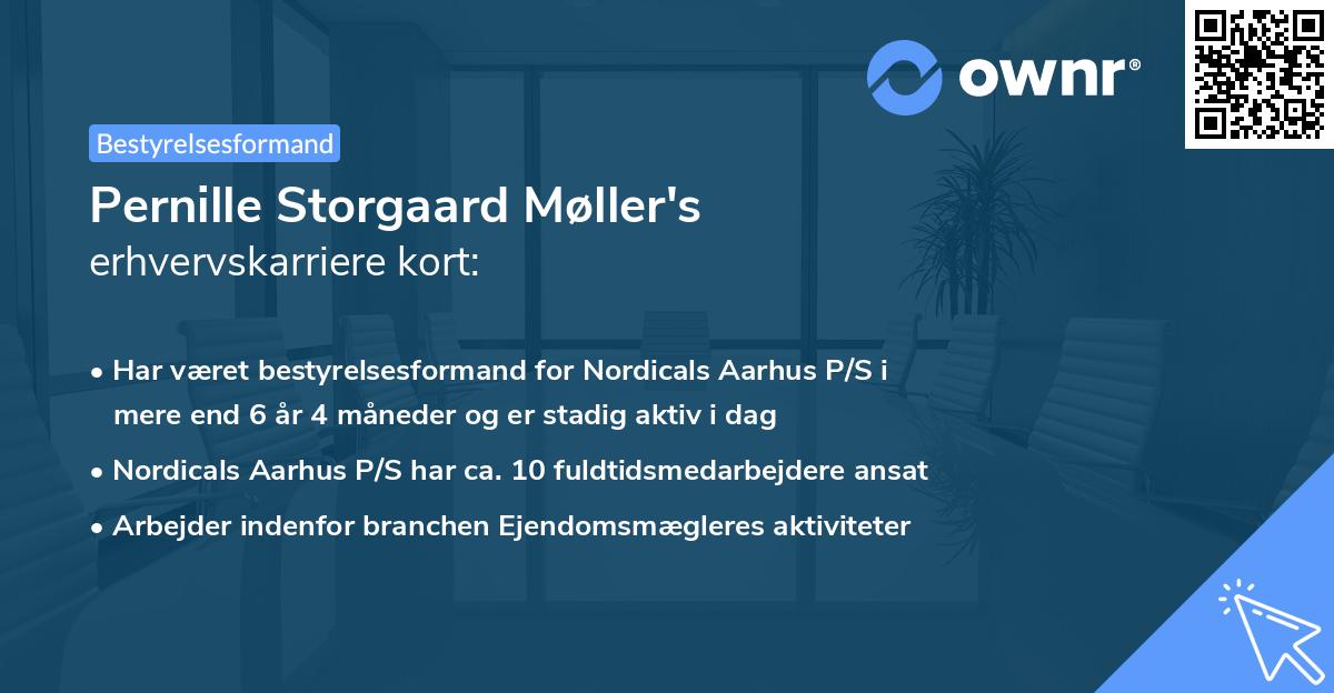 Pernille Storgaard Møller's erhvervskarriere kort