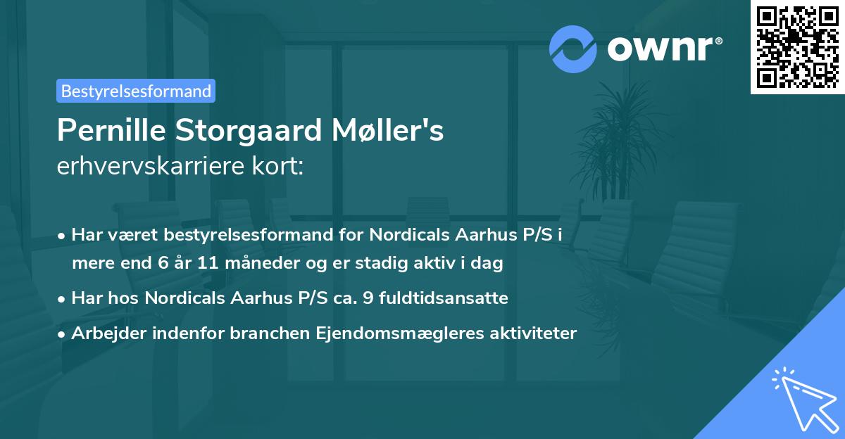 Pernille Storgaard Møller's erhvervskarriere kort