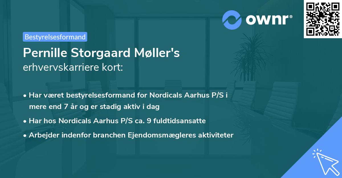 Pernille Storgaard Møller's erhvervskarriere kort