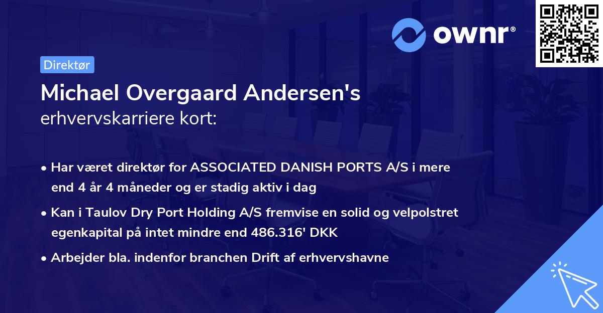 Michael Overgaard Andersen's erhvervskarriere kort