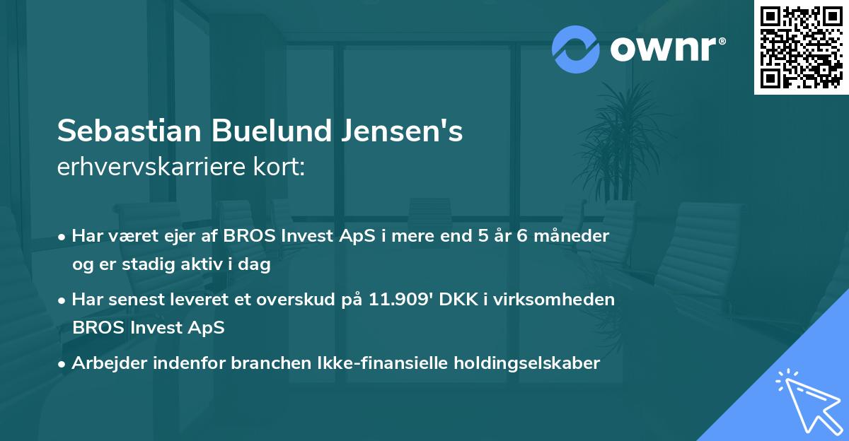 Sebastian Buelund Jensen's erhvervskarriere kort