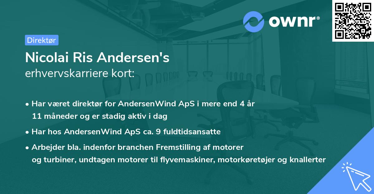 Nicolai Ris Andersen's erhvervskarriere kort