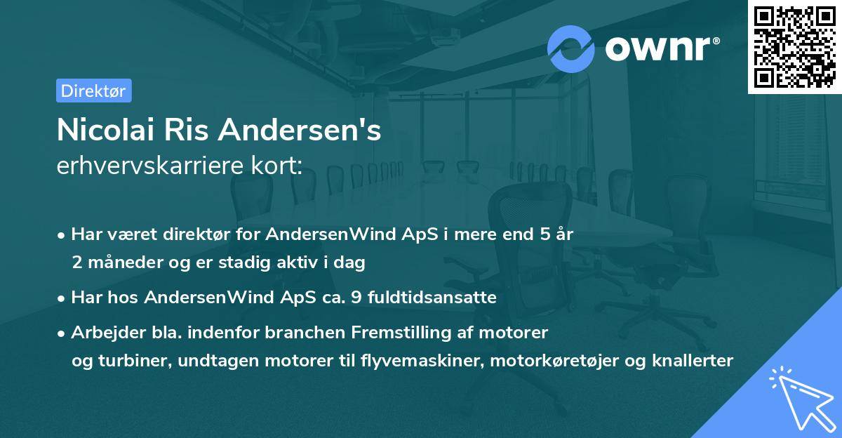 Nicolai Ris Andersen's erhvervskarriere kort