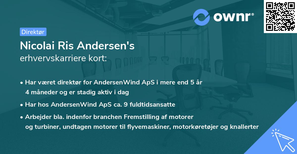 Nicolai Ris Andersen's erhvervskarriere kort