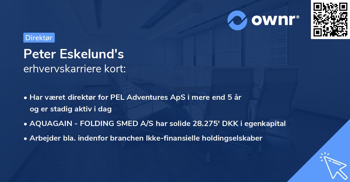 Peter Eskelund's erhvervskarriere kort
