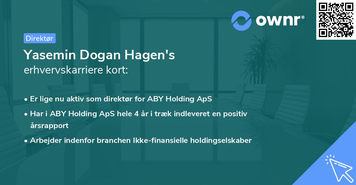 Yasemin Dogan Hagen's erhvervskarriere kort