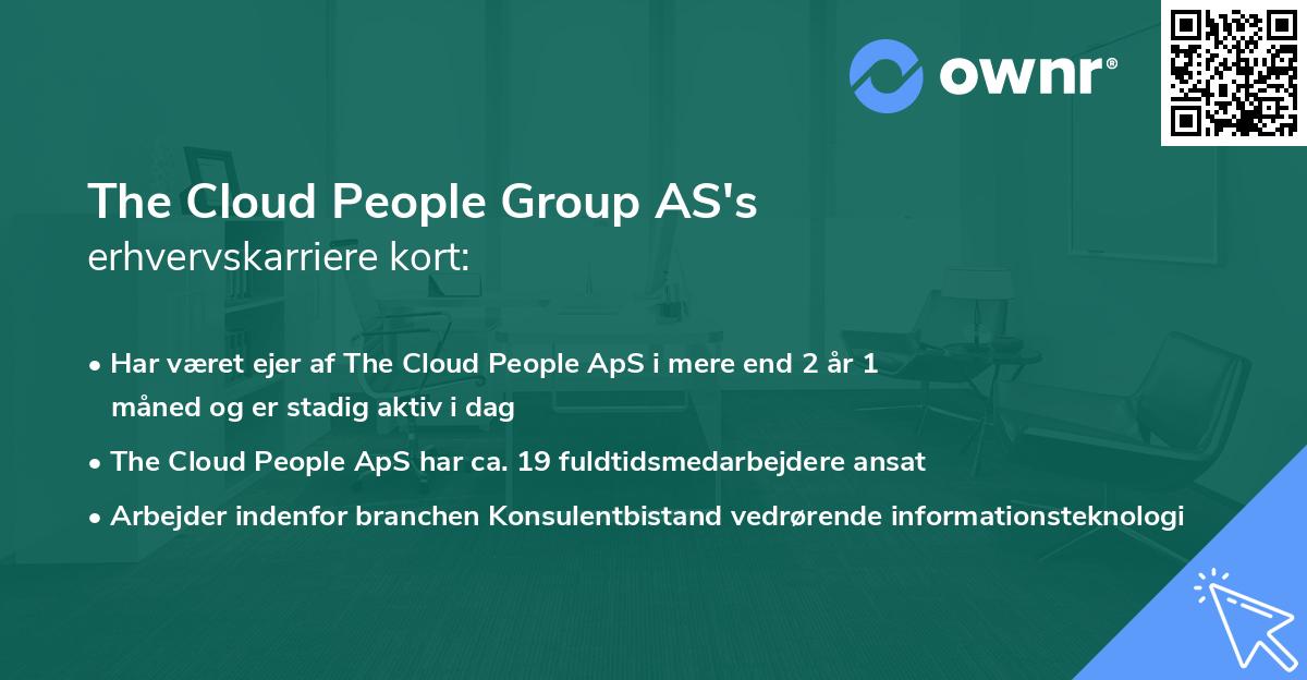 The Cloud People Group AS's erhvervskarriere kort