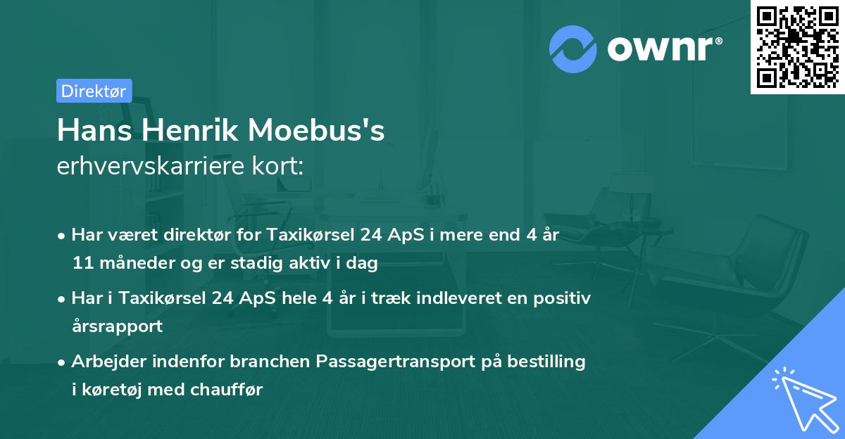 Hans Henrik Moebus's erhvervskarriere kort