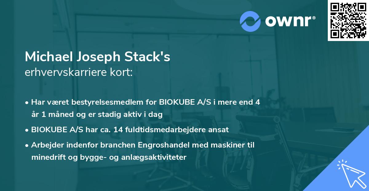 Michael Joseph Stack's erhvervskarriere kort