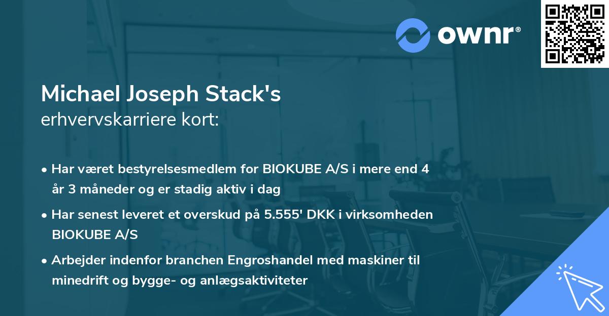 Michael Joseph Stack's erhvervskarriere kort