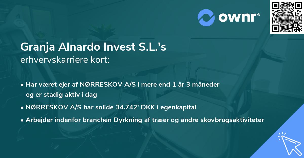 Granja Alnardo Invest S.L.'s erhvervskarriere kort