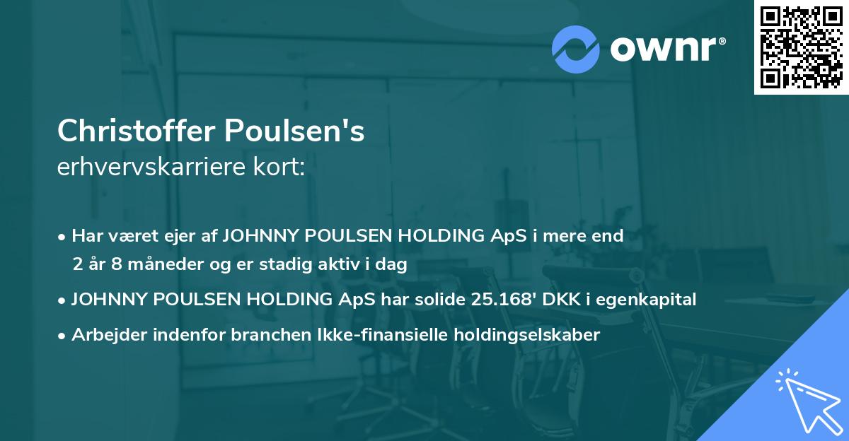 Christoffer Poulsen's erhvervskarriere kort