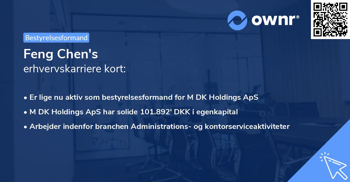 Feng Chen's erhvervskarriere kort