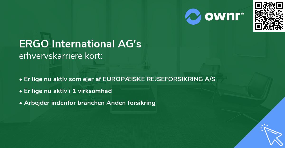 ERGO International AG's erhvervskarriere kort