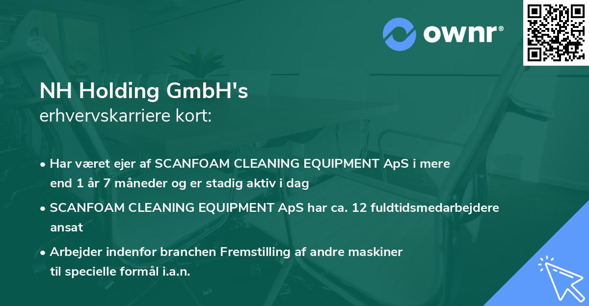 NH Holding GmbH's erhvervskarriere kort