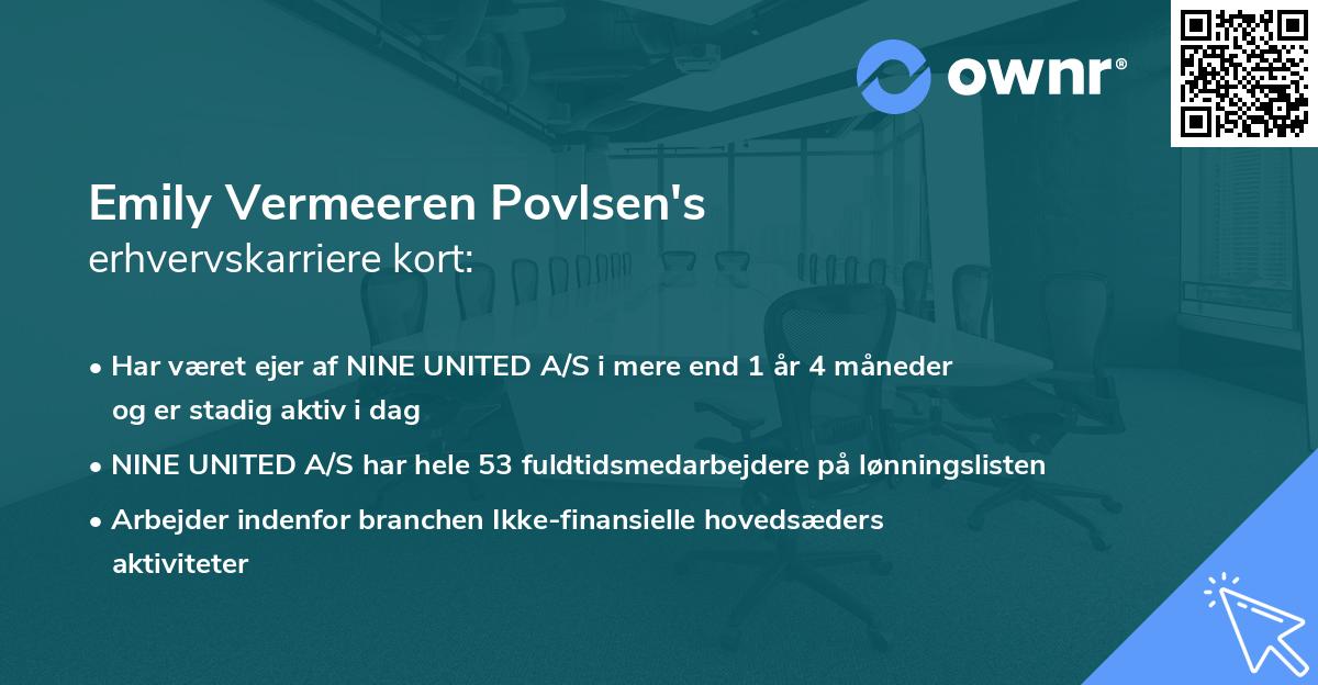 Emily Vermeeren Povlsen's erhvervskarriere kort