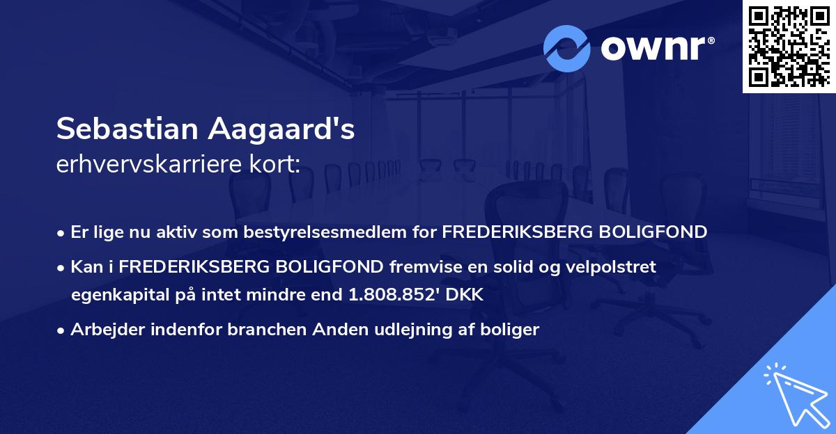 Sebastian Aagaard's erhvervskarriere kort