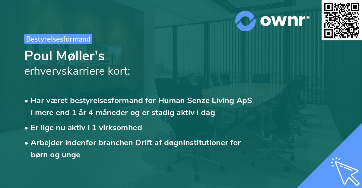 Poul Møller's erhvervskarriere kort