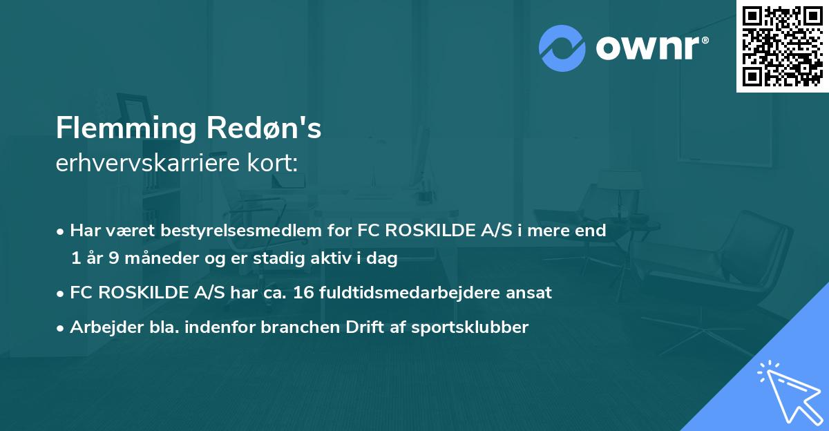 Flemming Redøn's erhvervskarriere kort