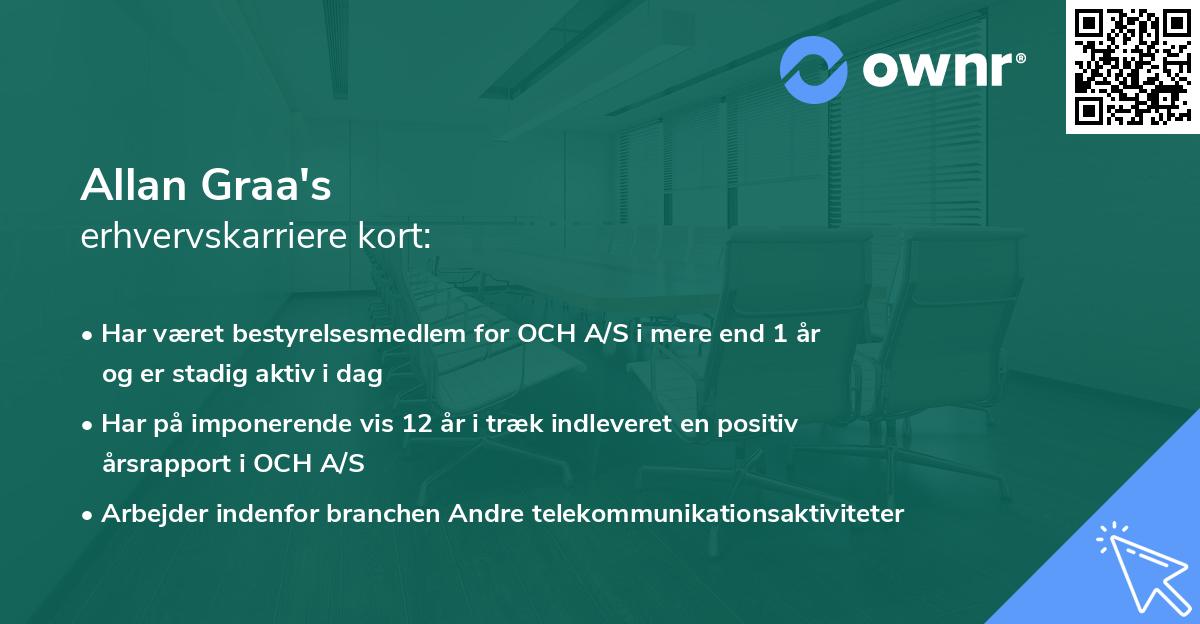 Allan Graa's erhvervskarriere kort