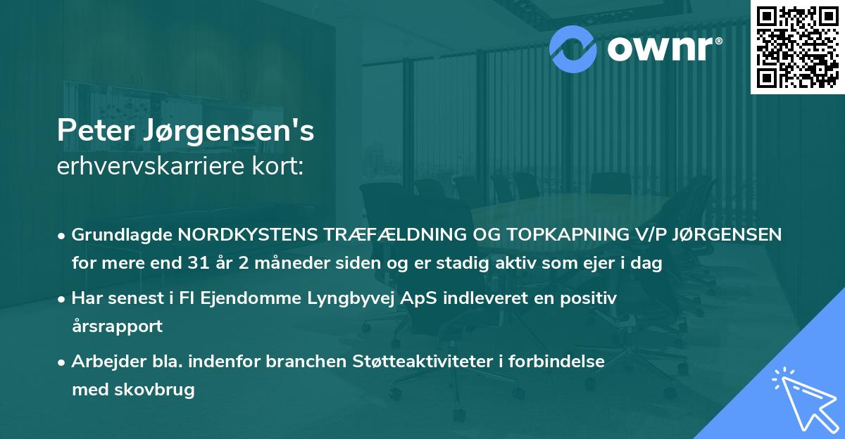 Peter Jørgensen's erhvervskarriere kort