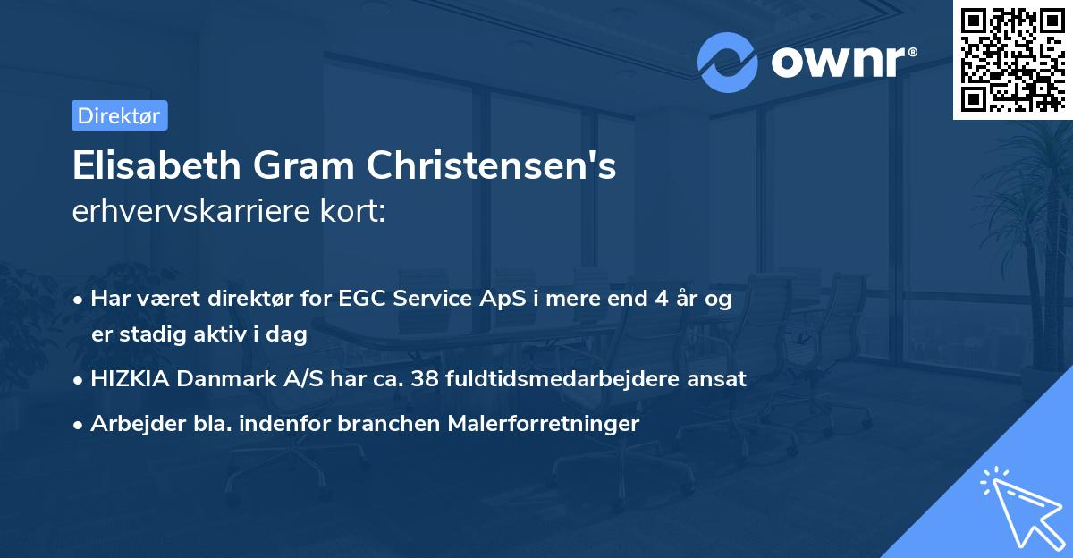 Elisabeth Gram Christensen's erhvervskarriere kort