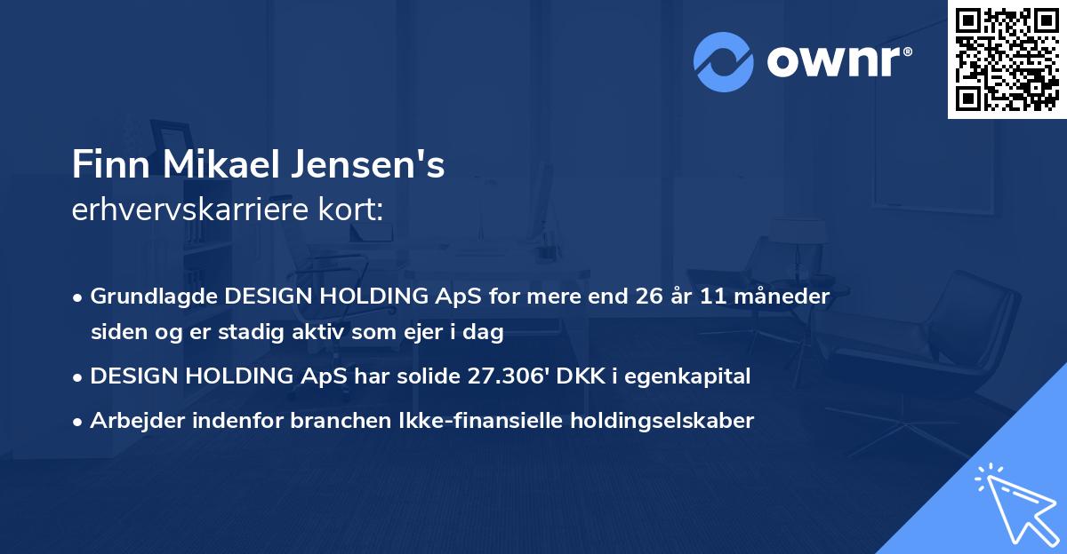 Finn Mikael Jensen's erhvervskarriere kort