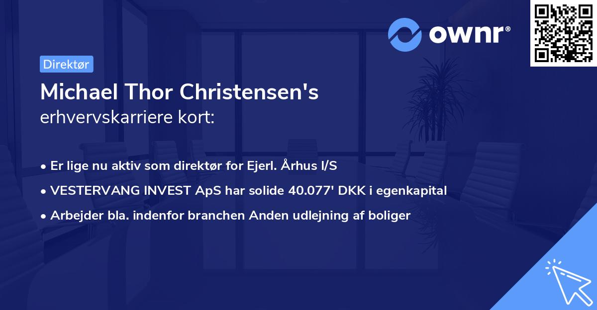 Michael Thor Christensen's erhvervskarriere kort