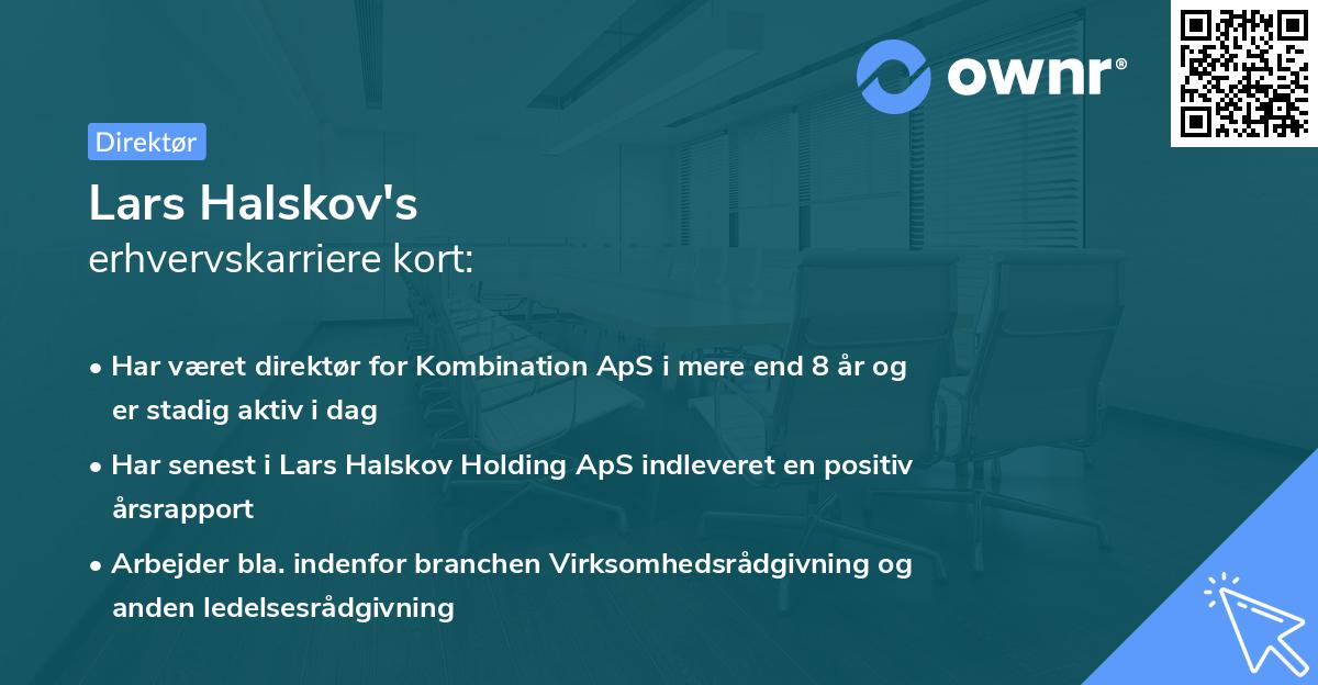 Lars Halskov's erhvervskarriere kort