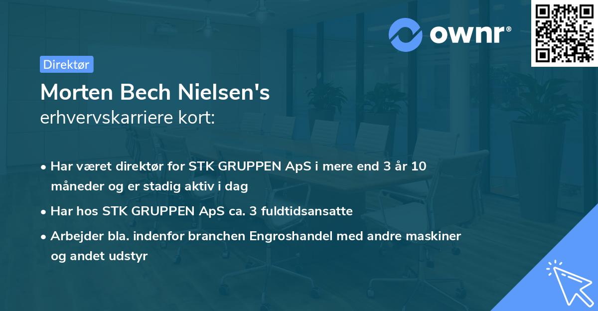 Morten Bech Nielsen's erhvervskarriere kort
