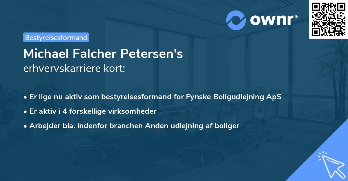 Michael Falcher Petersen's erhvervskarriere kort