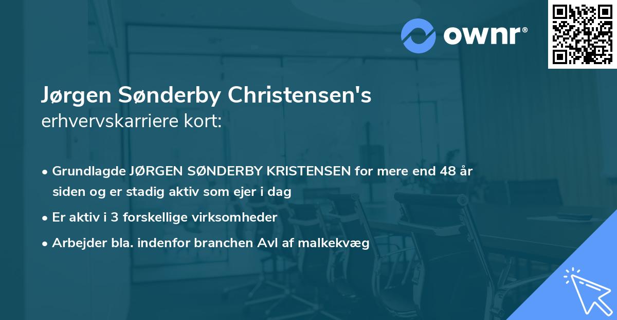 Jørgen Sønderby Christensen's erhvervskarriere kort