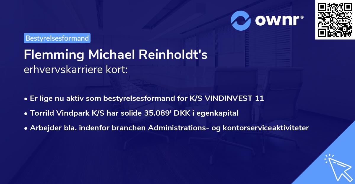 Flemming Michael Reinholdt's erhvervskarriere kort