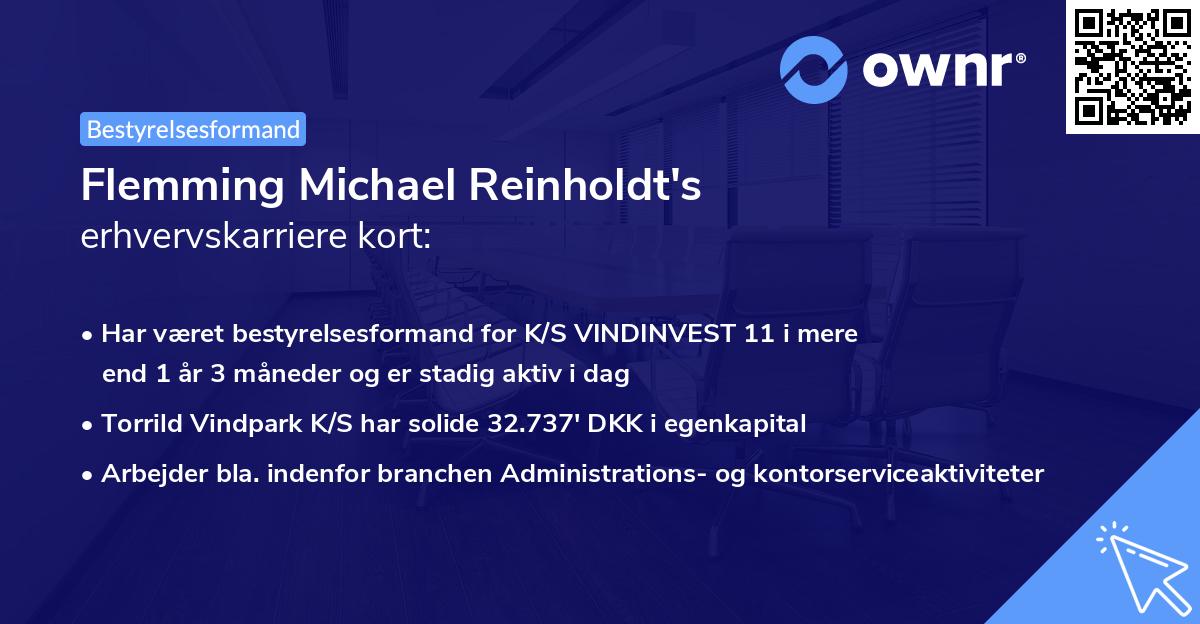 Flemming Michael Reinholdt's erhvervskarriere kort
