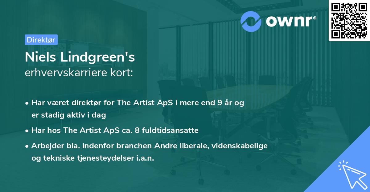 Niels Lindgreen's erhvervskarriere kort