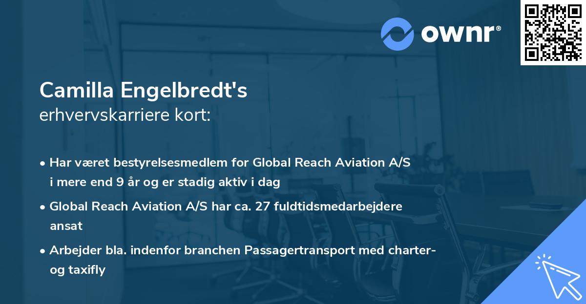 Camilla Engelbredt's erhvervskarriere kort