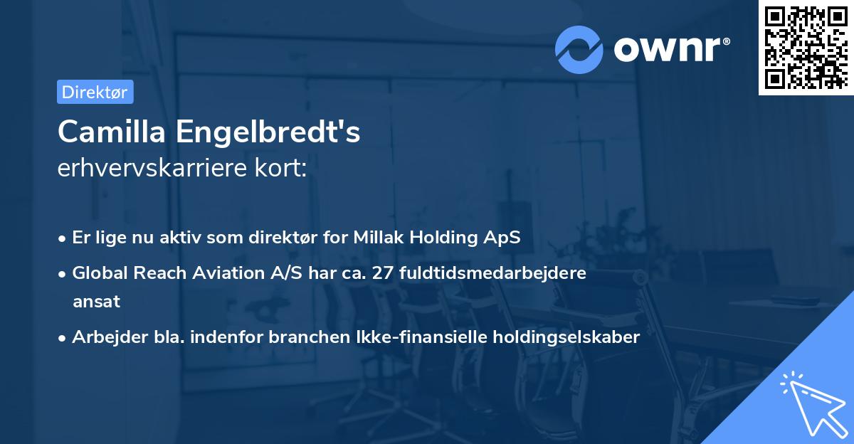 Camilla Engelbredt's erhvervskarriere kort