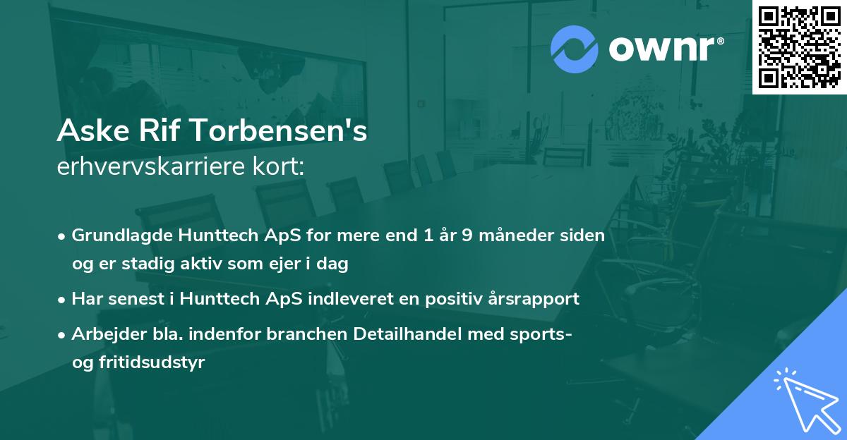 Aske Rif Torbensen's erhvervskarriere kort
