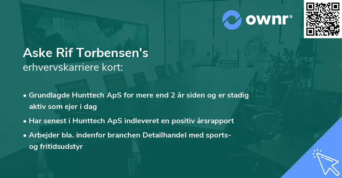 Aske Rif Torbensen's erhvervskarriere kort
