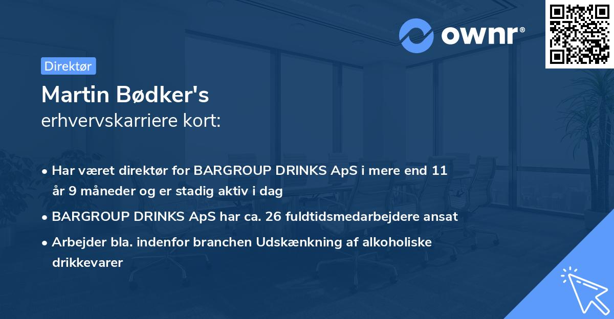 Martin Bødker's erhvervskarriere kort