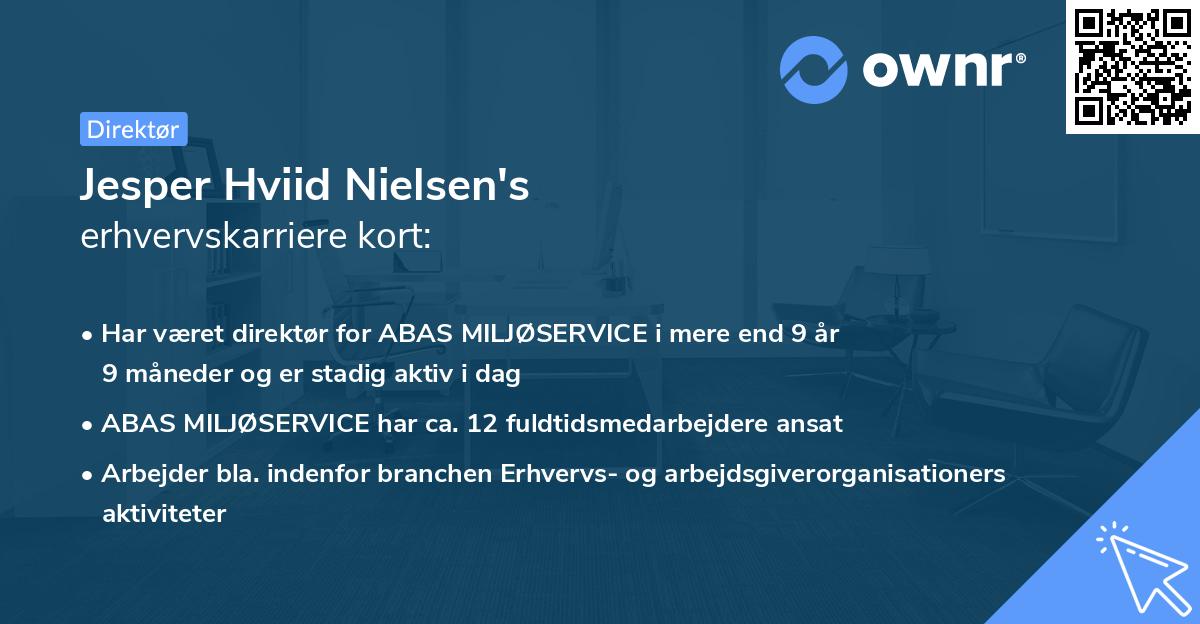 Jesper Hviid Nielsen's erhvervskarriere kort