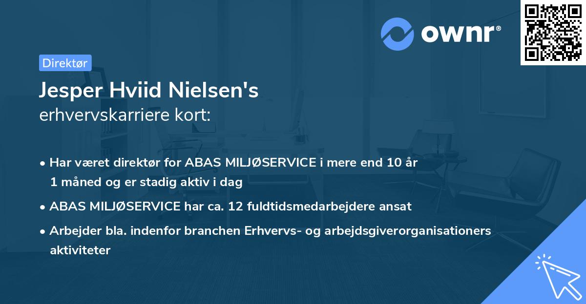 Jesper Hviid Nielsen's erhvervskarriere kort