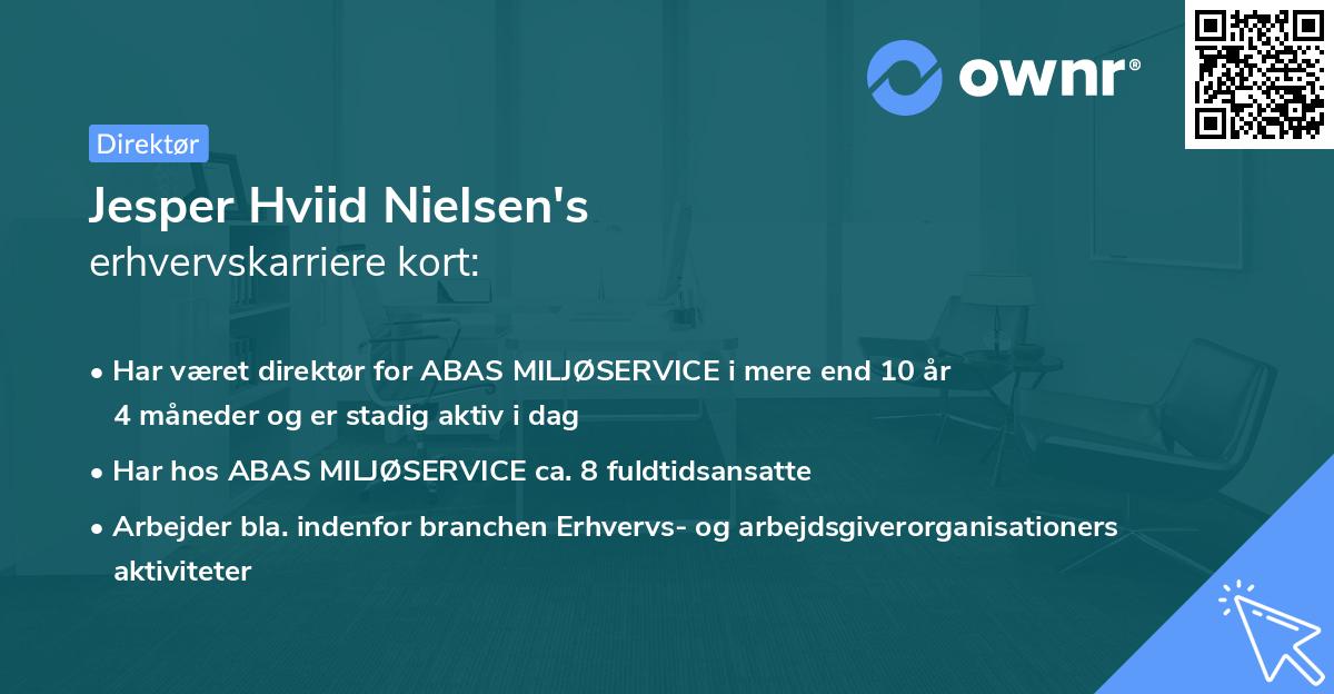 Jesper Hviid Nielsen's erhvervskarriere kort