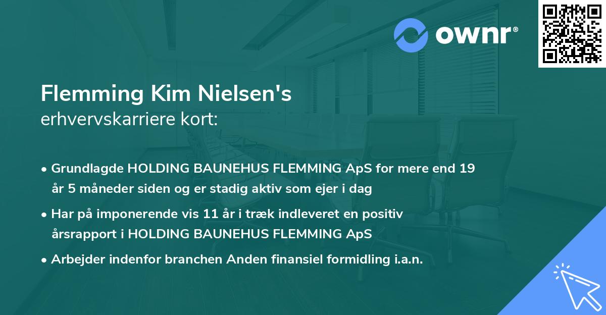 Flemming Kim Nielsen's erhvervskarriere kort