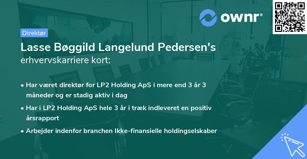 Lasse Bøggild Langelund Pedersen's erhvervskarriere kort