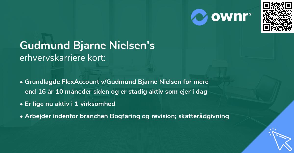 Gudmund Bjarne Nielsen's erhvervskarriere kort