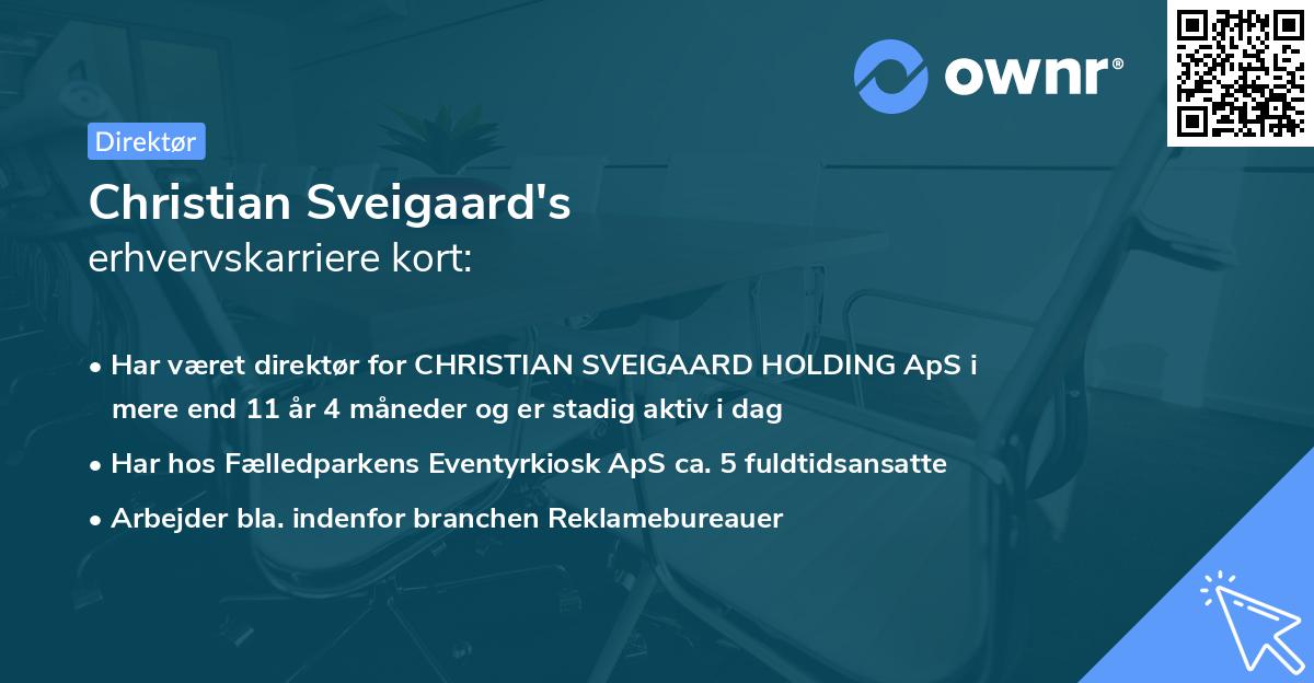 Christian Sveigaard's erhvervskarriere kort