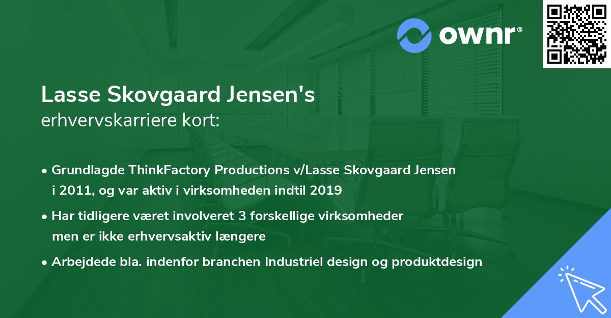 Lasse Skovgaard Jensen's erhvervskarriere kort
