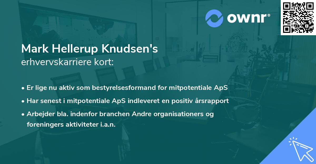 Mark Hellerup Knudsen's erhvervskarriere kort